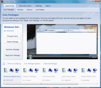 IconPackager Sample